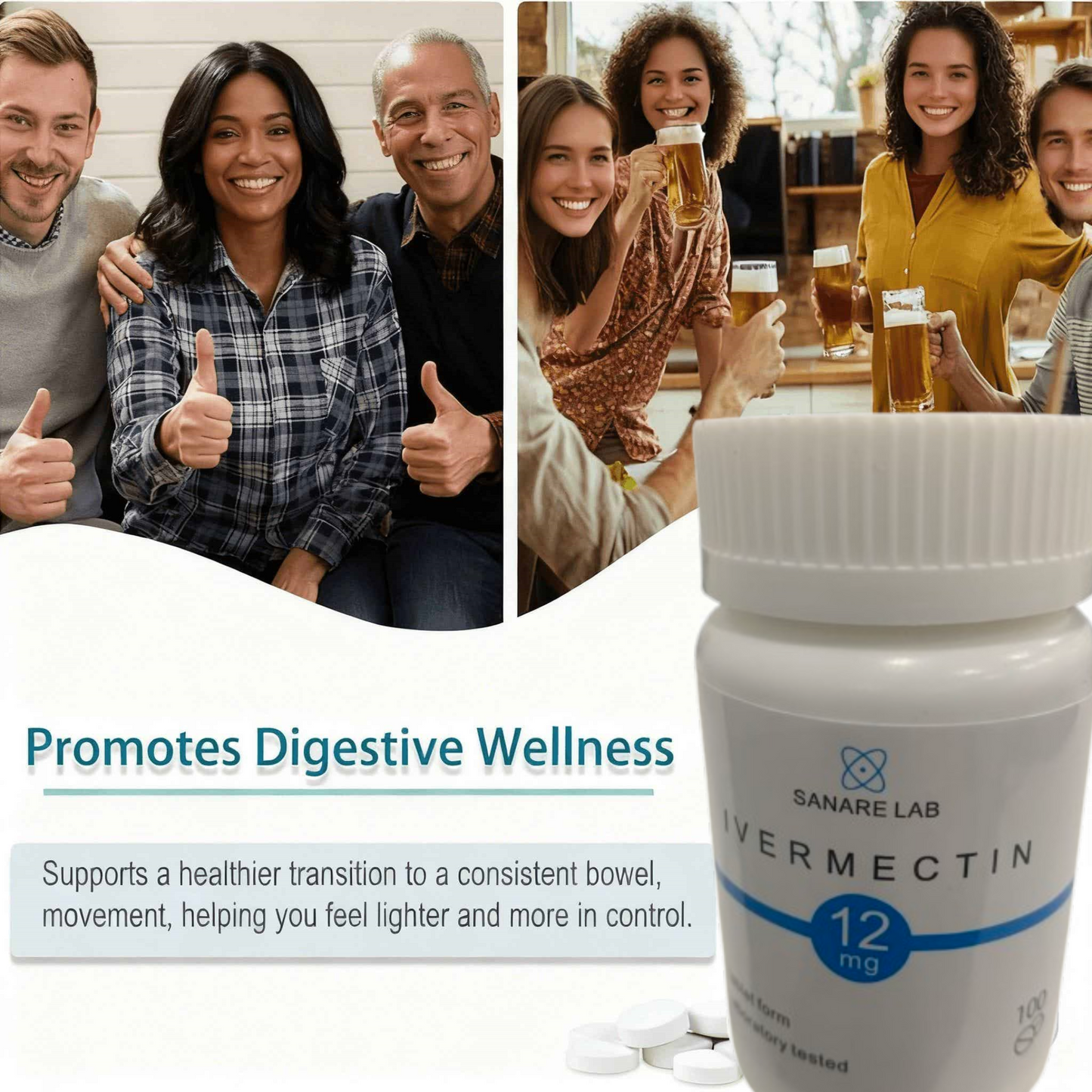 lVERmectin 12mg 100 tablets